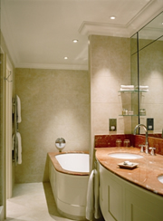 Hotel Interior Designer The Petersham Hotel, Richmond. Bathroom 1